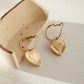 Golden Heart Earrings