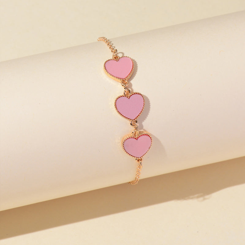 Pink Heart Bracelet