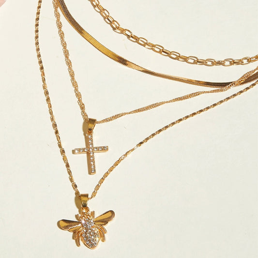 Bee Multilayered Necklace