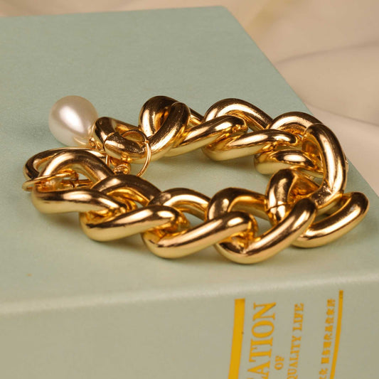 Golden Pearl Bracelet