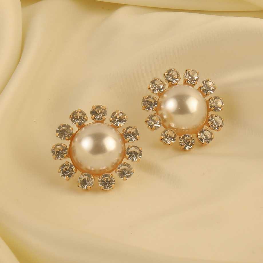 Pearl Flower Earrings