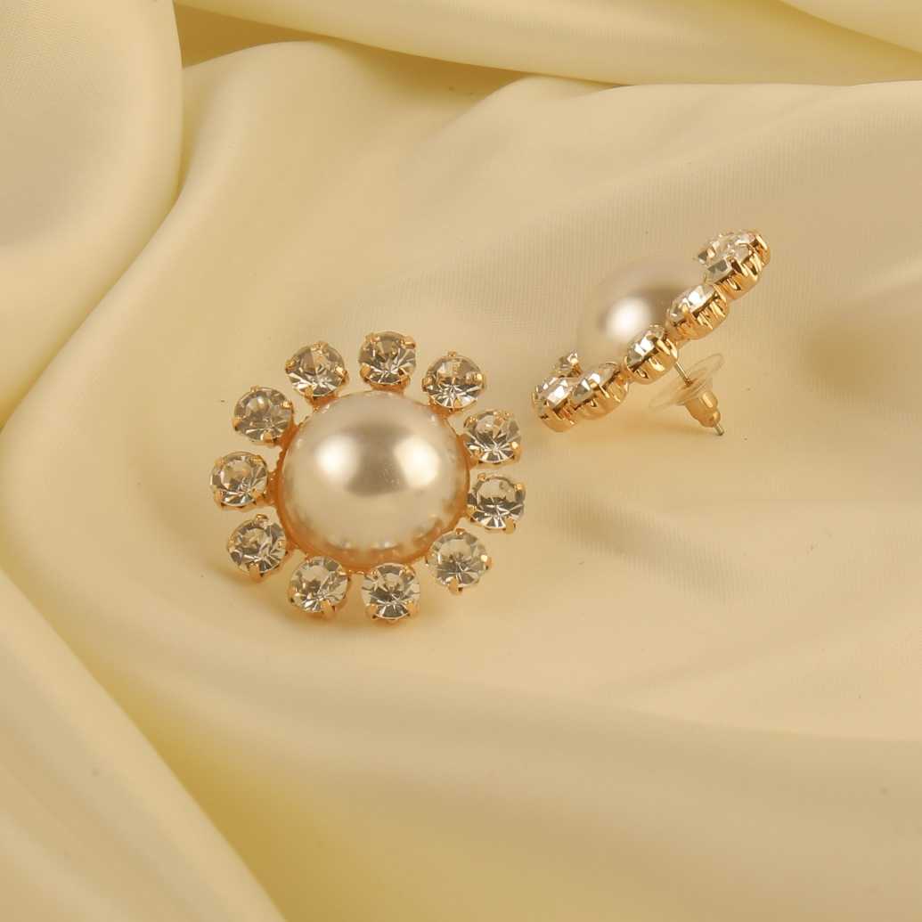 Pearl Flower Earrings