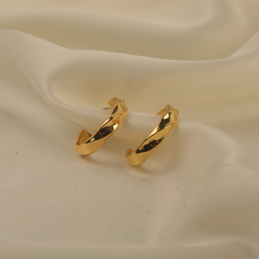 Elegant Golden Hoops