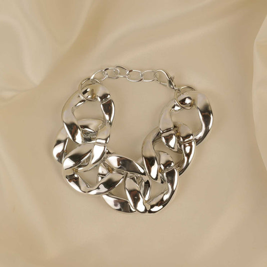 Silver Chunky Bracelet