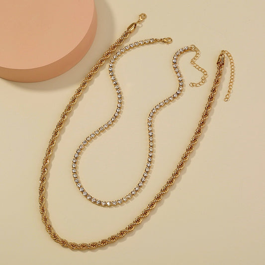 Designer Stone Chain Pair