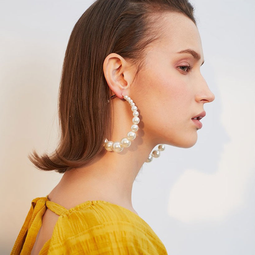 Oversized Pearl Earrings