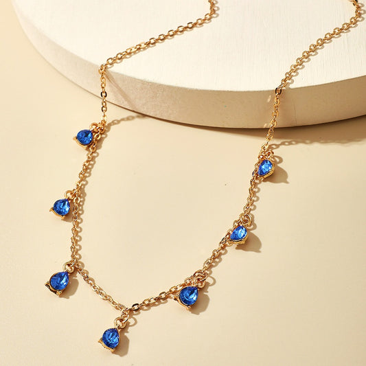 Blue Drops Necklace