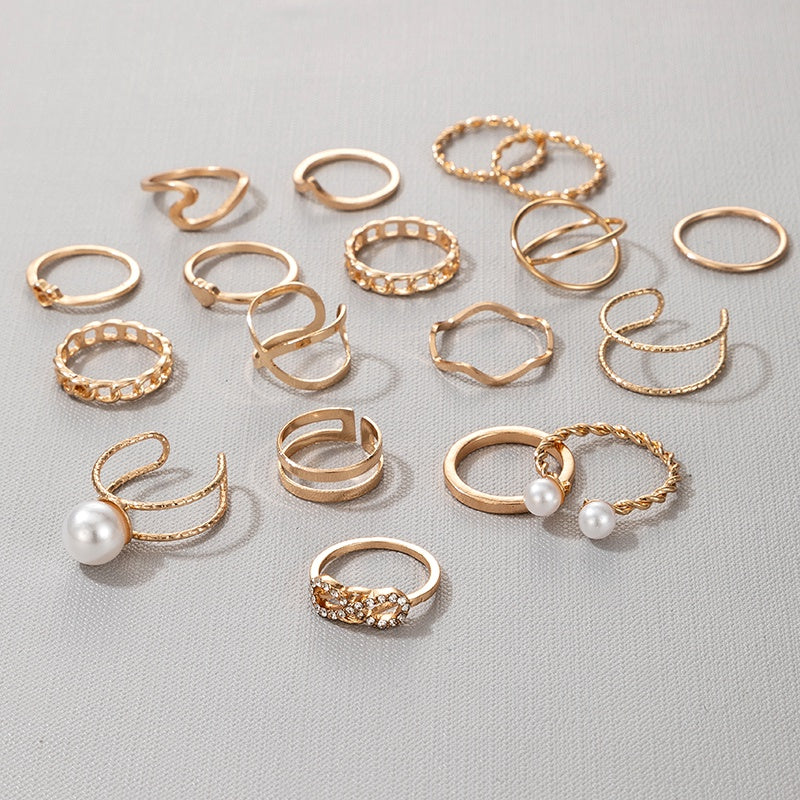 Pearl Ring Set