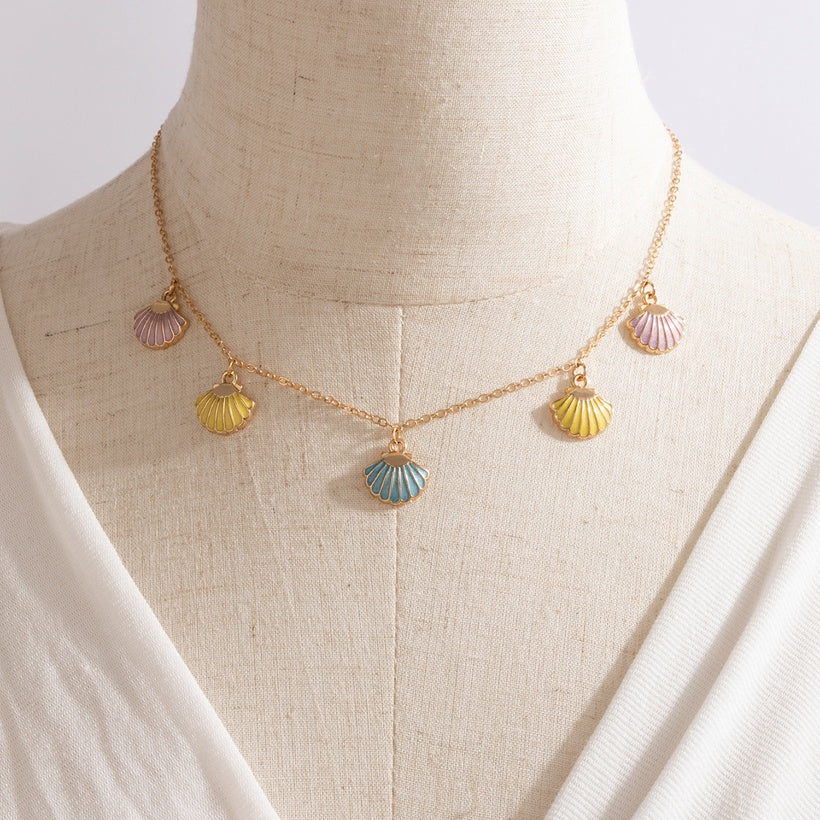 Boho Colorful Shell Drops