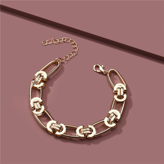 Golden Linked Bracelet