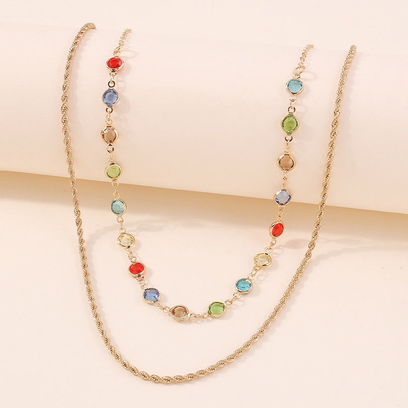 Colorful Stone Elegant Necklace