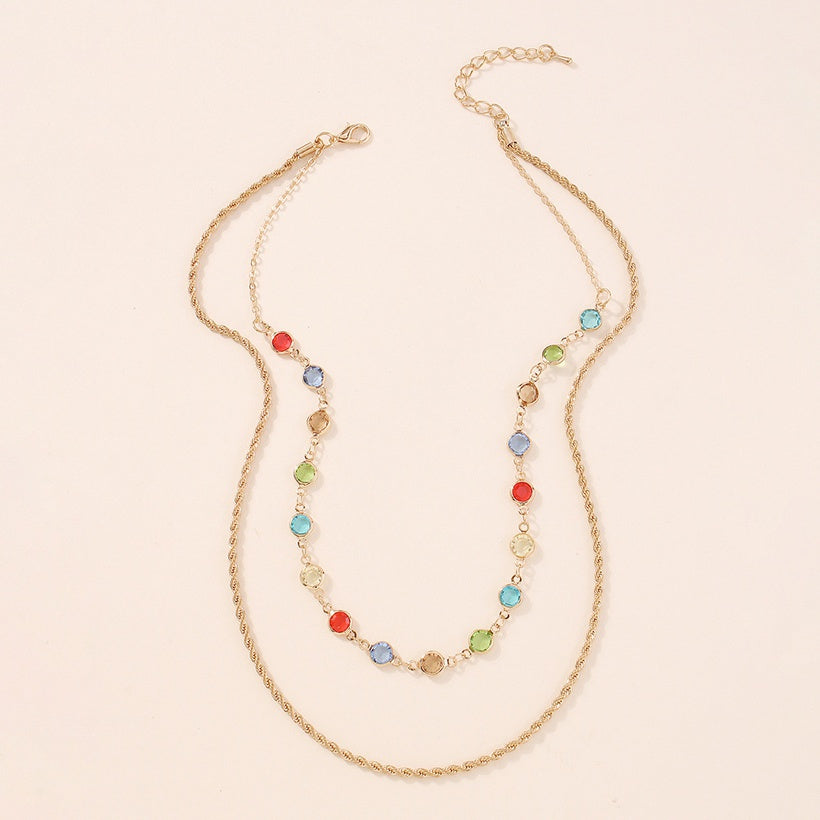 Colorful Stone Elegant Necklace