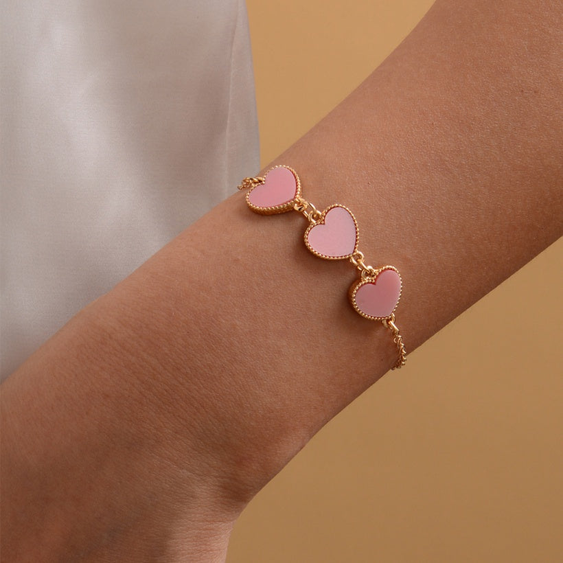 Pink Heart Bracelet