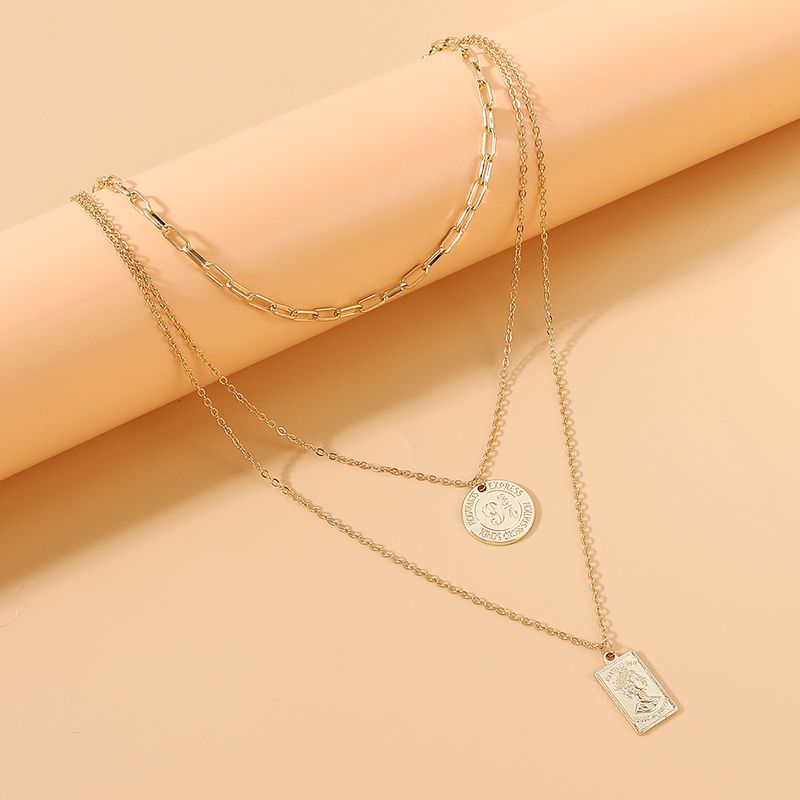 Coin Rectangle Necklace